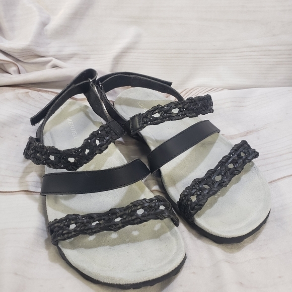 Merrell Terran Braid Slingback Sport Sandal Black 8M Womens Adjustable - Picture 8 of 8